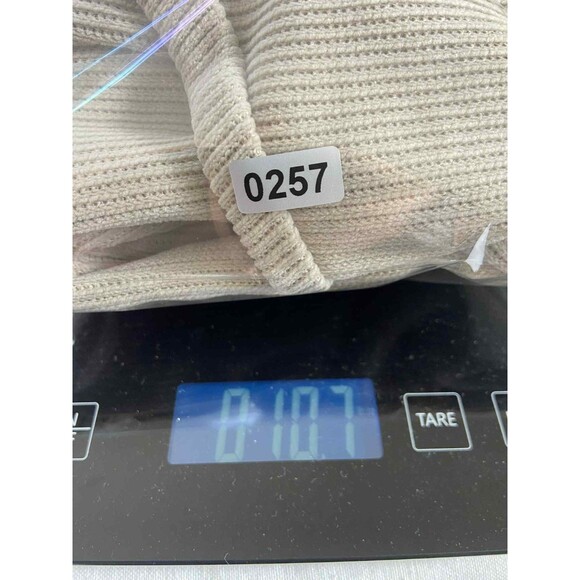 EUC Negative Space Men's Ribbed Beige T-Shirt Size Medium Tan Basic Soft Casual - Picture 9 of 9